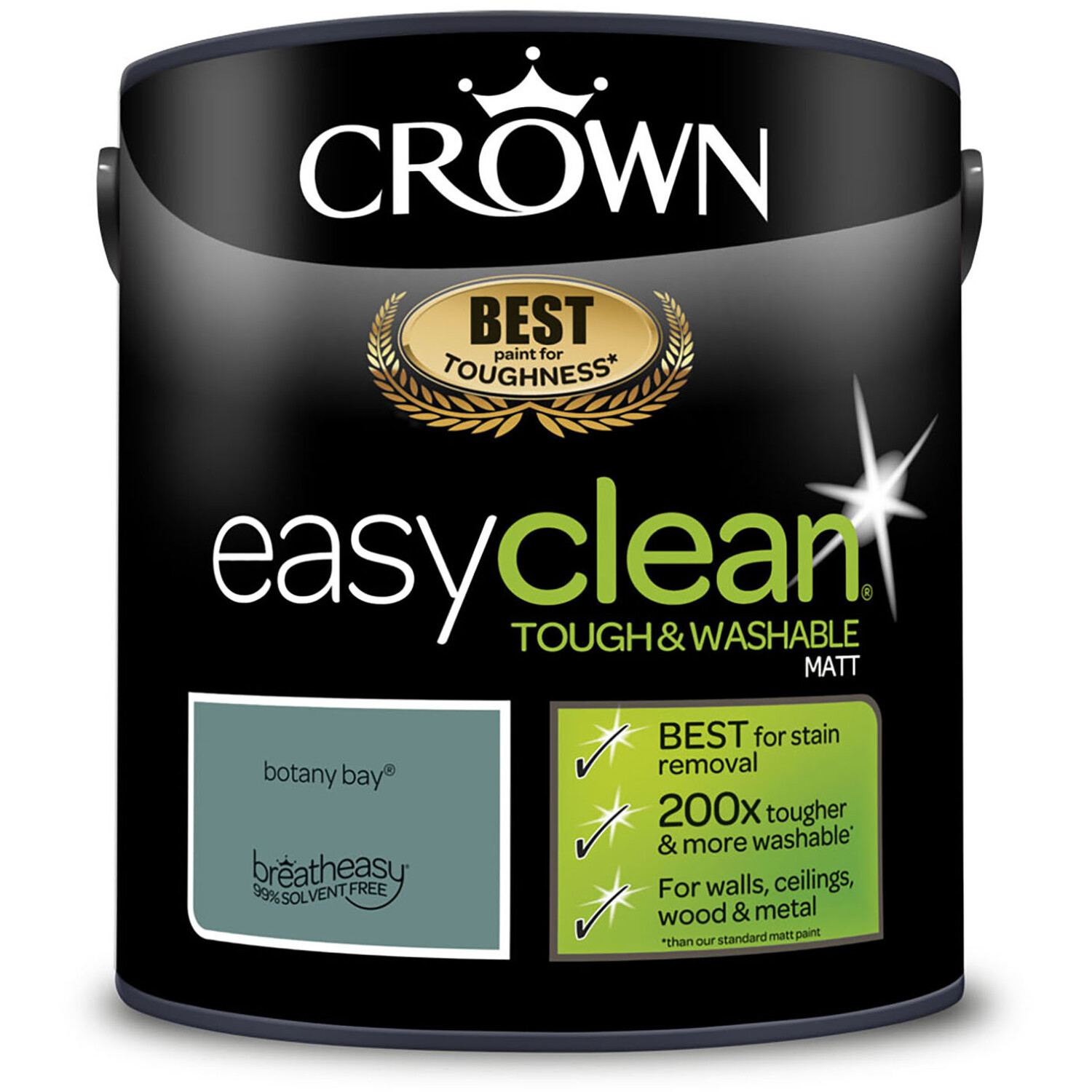 Crown Easyclean Matt Emulsion Paint - Botany Bay Image 8