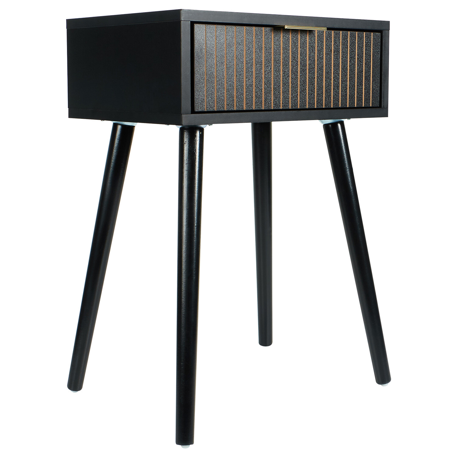 Maddison Bedside Table - Black Image 2