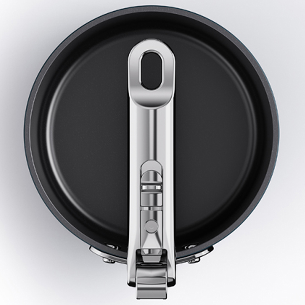 Joseph Joseph Space Blue Ceramic Folding Handle Non-Stick Saucepan with Lid 15cm Image 4
