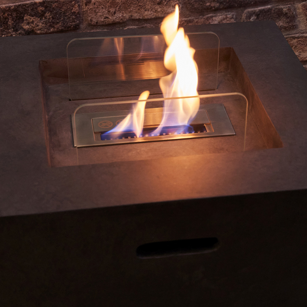 Field & Flame Cassia Dark Concrete Grey Bio-Ethanol Fire Pit 10200 BTU Image 5