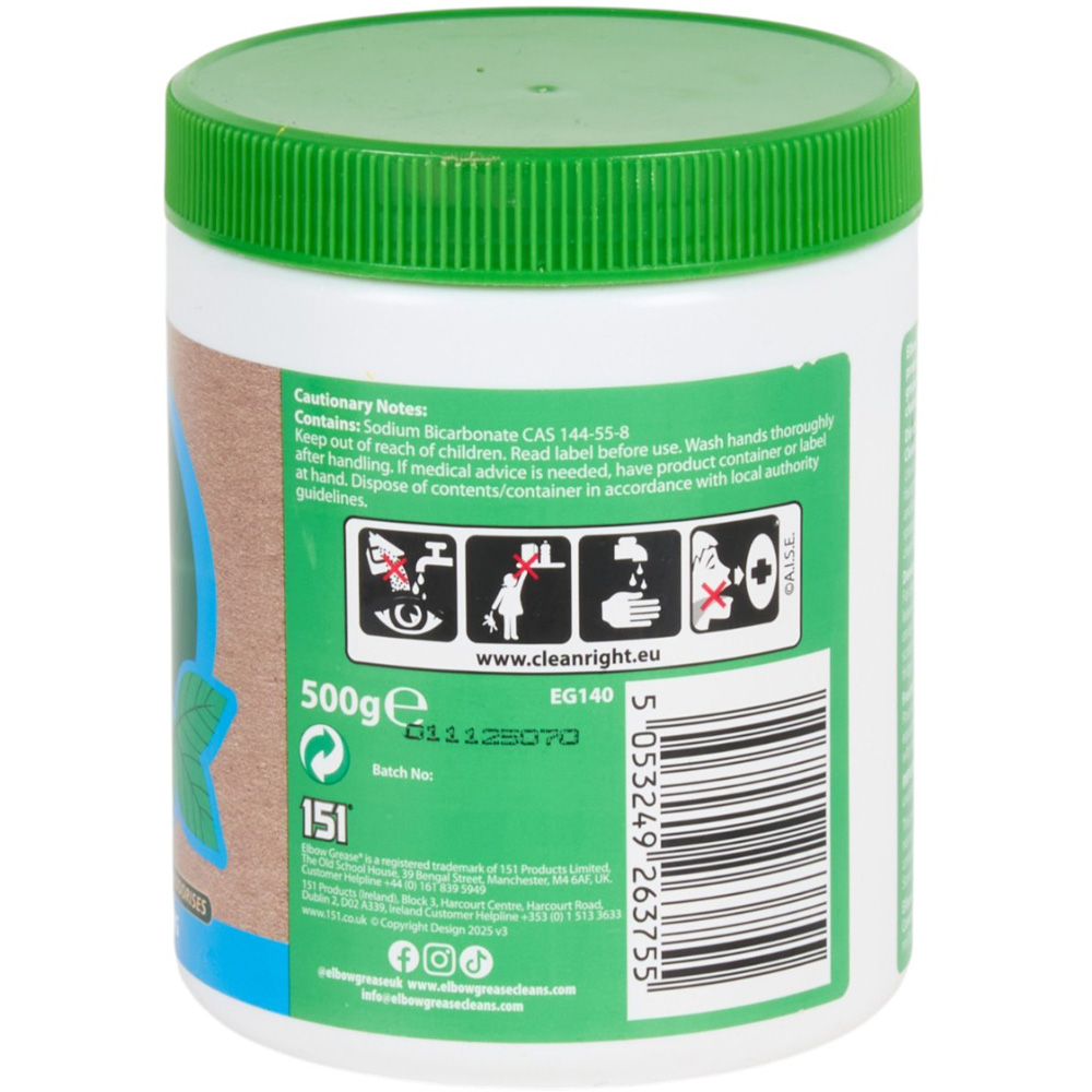 Elbow Grease Bicarbonate of Soda Multipurpose Natural Cleaner 500g Image 3