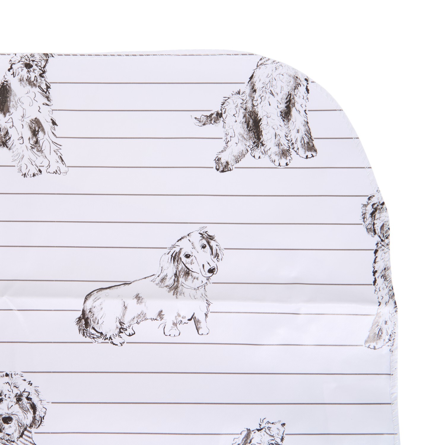 Waggy Tails Wipe Clean Tablecloth White and Black Image 6