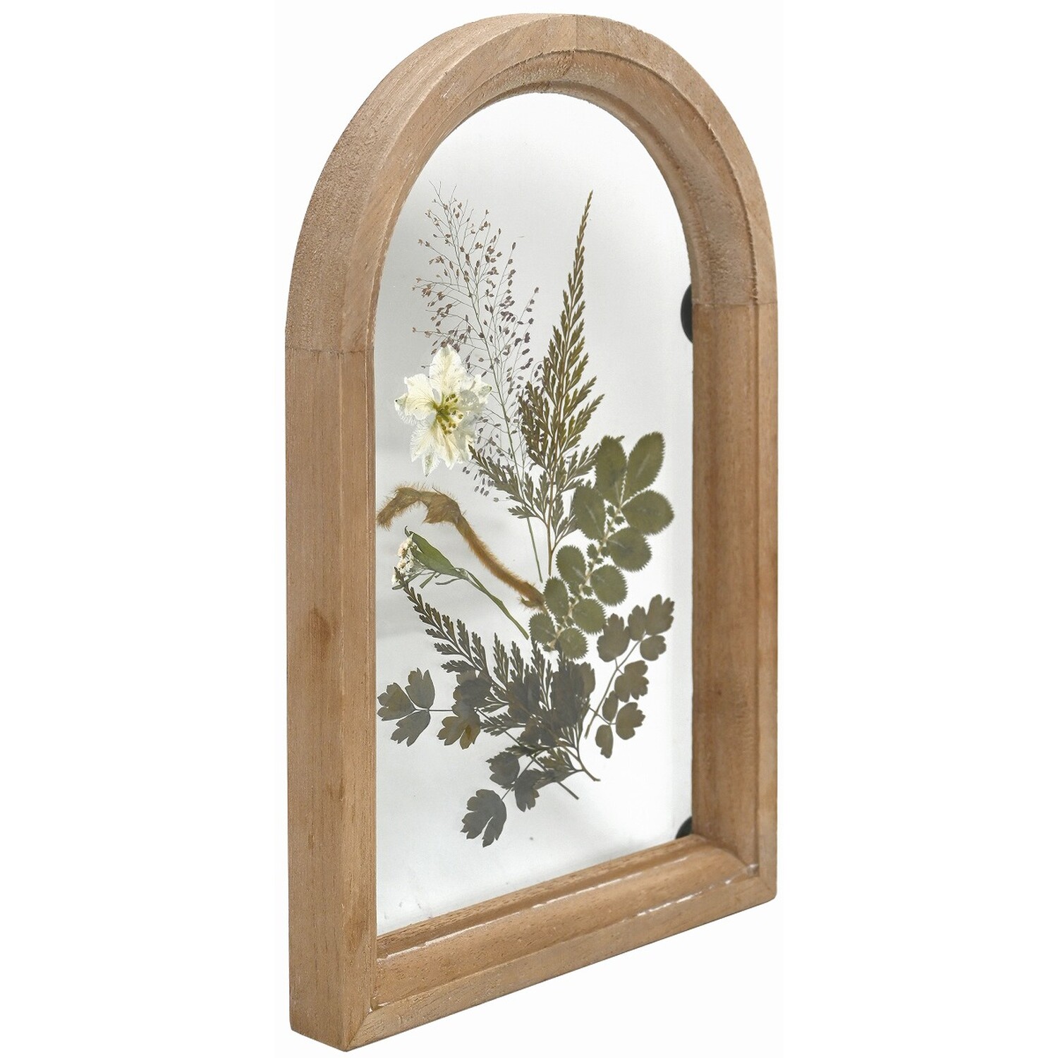 Botanical Dried Flowers Arch Wall Art - Wood Image 2