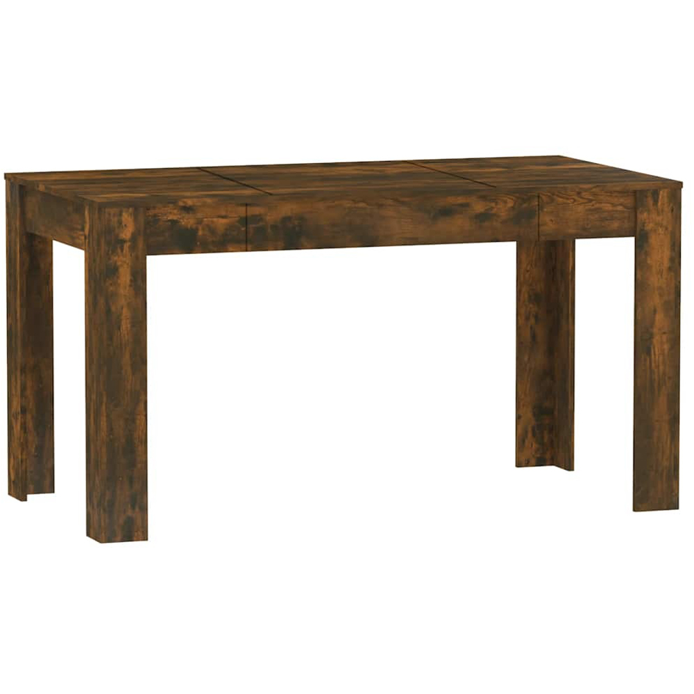 Walplus 6 Seater Dining Table Smoked Oak Image 2