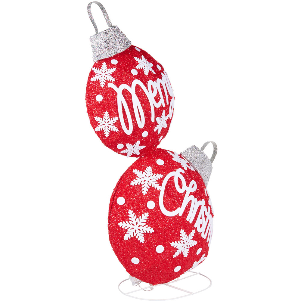 Merry Christmas LED BaublesRed Image 4