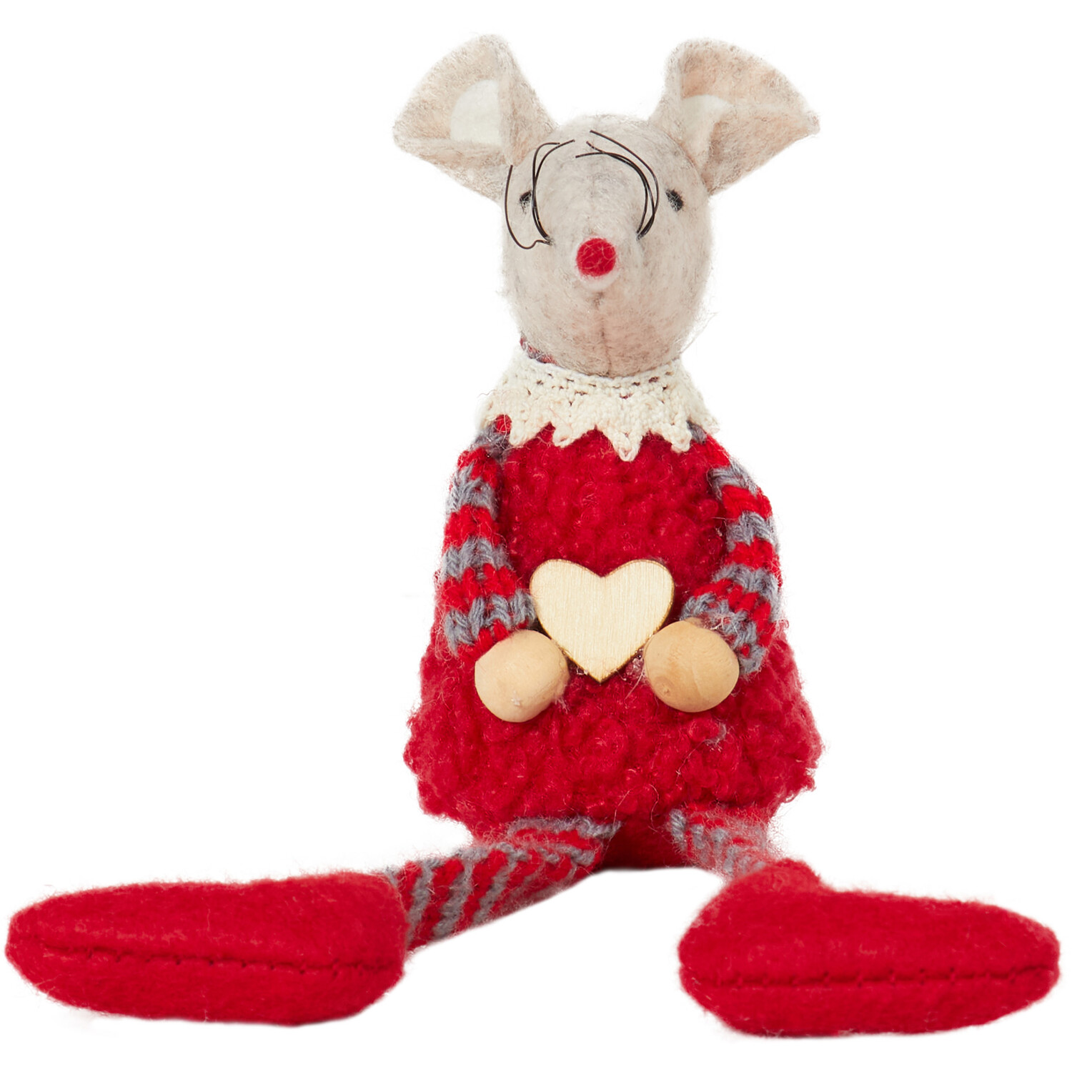 Hanging Heart Mouse Christmas Decoration Image 6