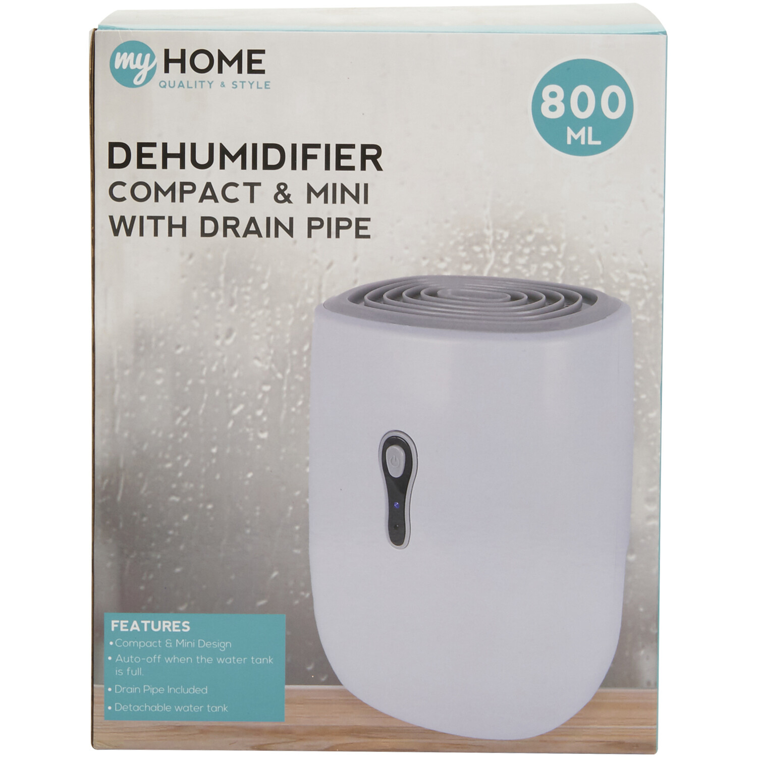 My Home Compact Dehumidifier with Drain Pipe Image 2