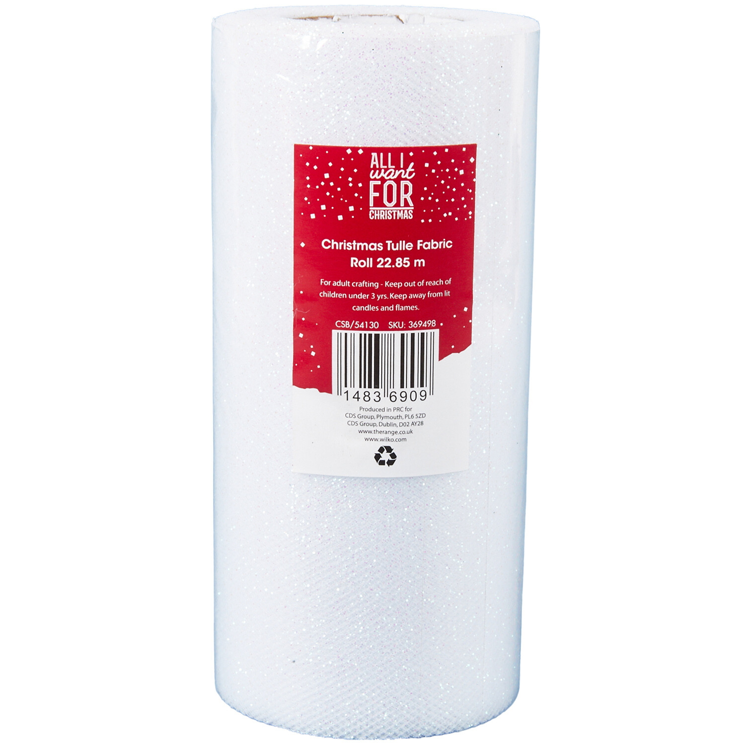 Christmas Tulle Fabric Roll Image 6