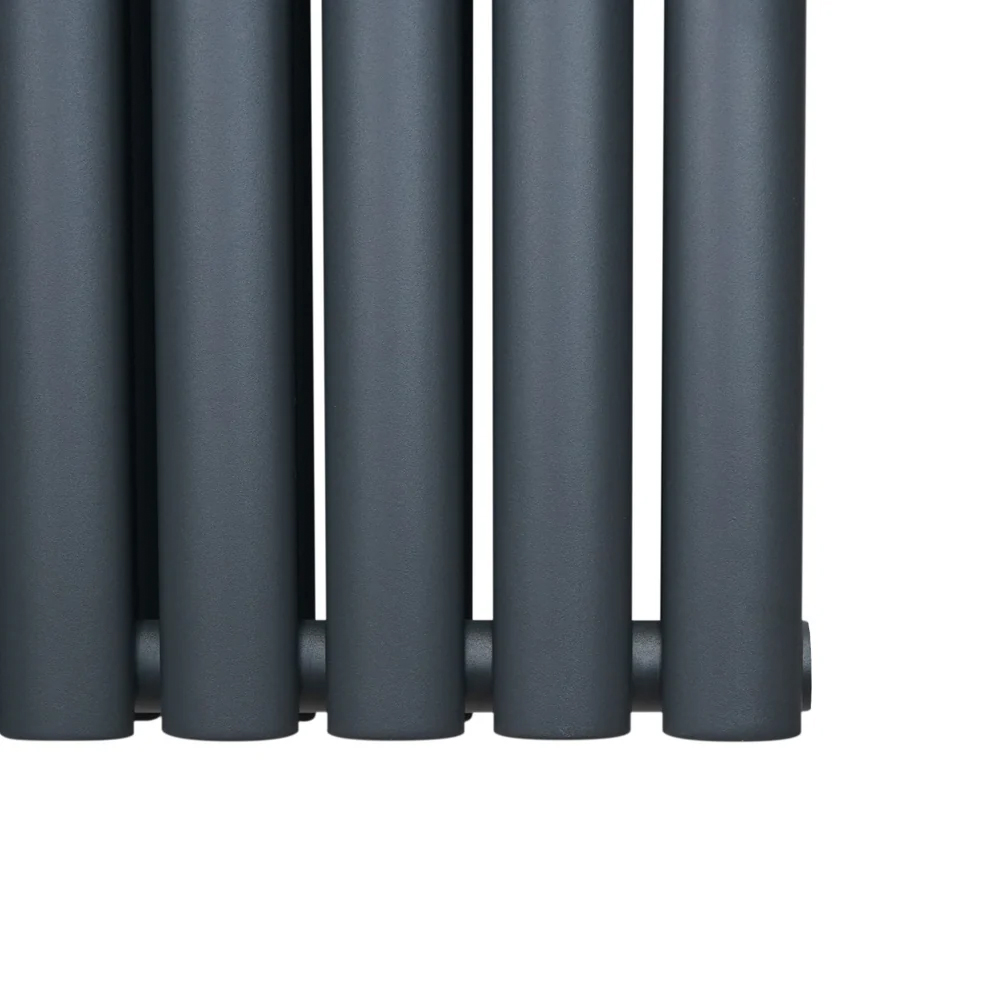 Monster Shop 2684BTU Anthracite Grey Oval Column Radiator 600 x 600mm Image 5