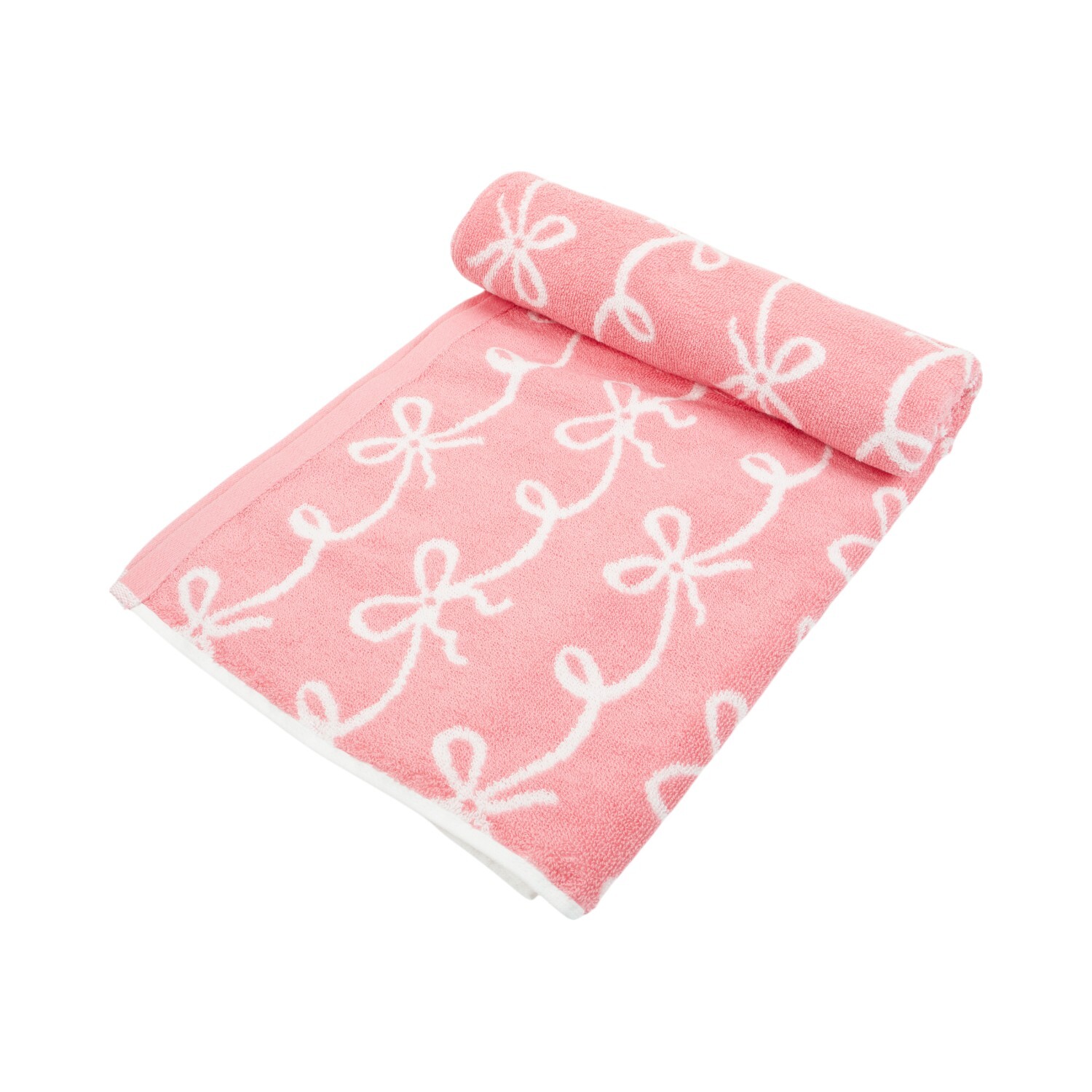 Angelina Cotton Towel Pink Bath Towel Image 3
