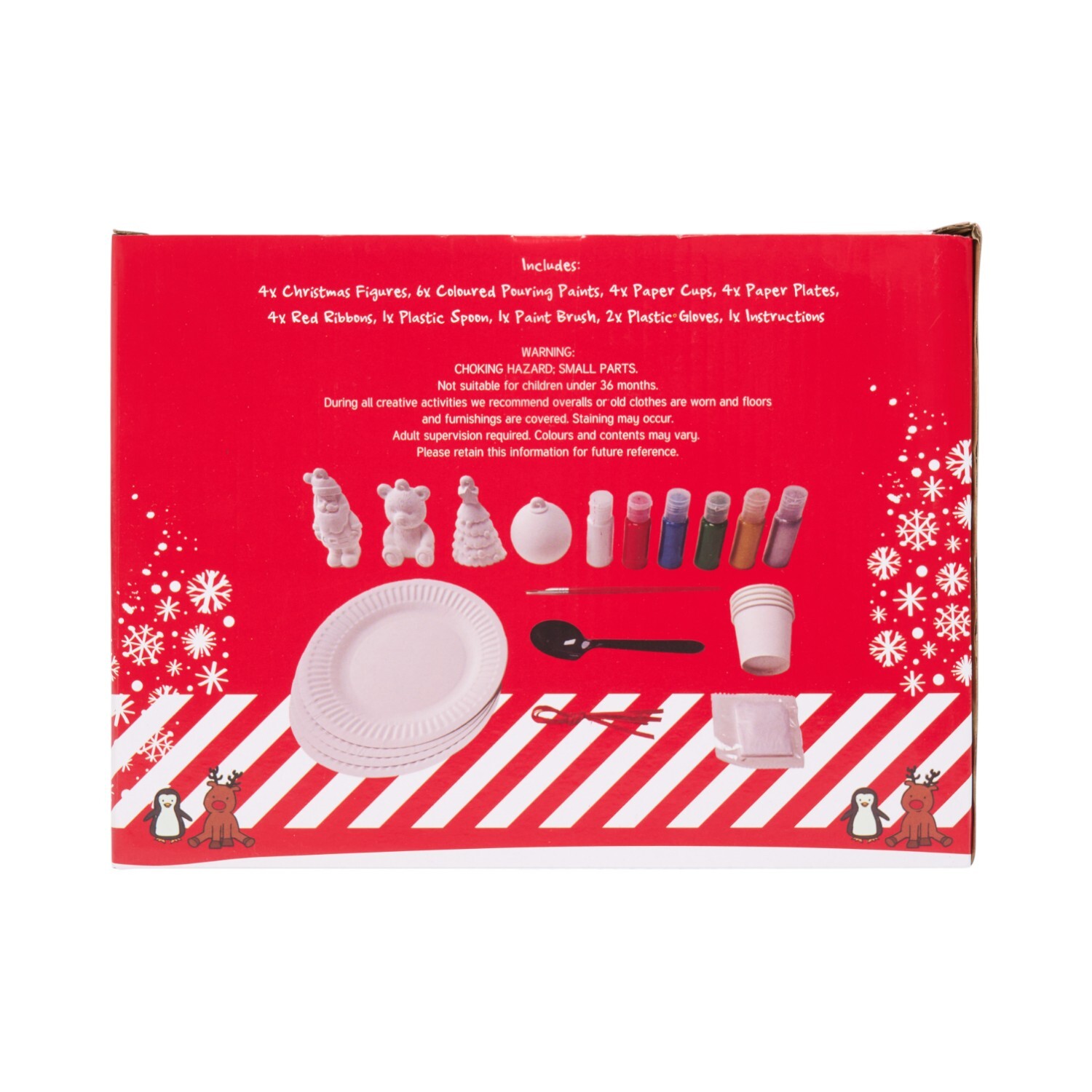Pouring Art 3D Hanging Decorations Kit White Image 3