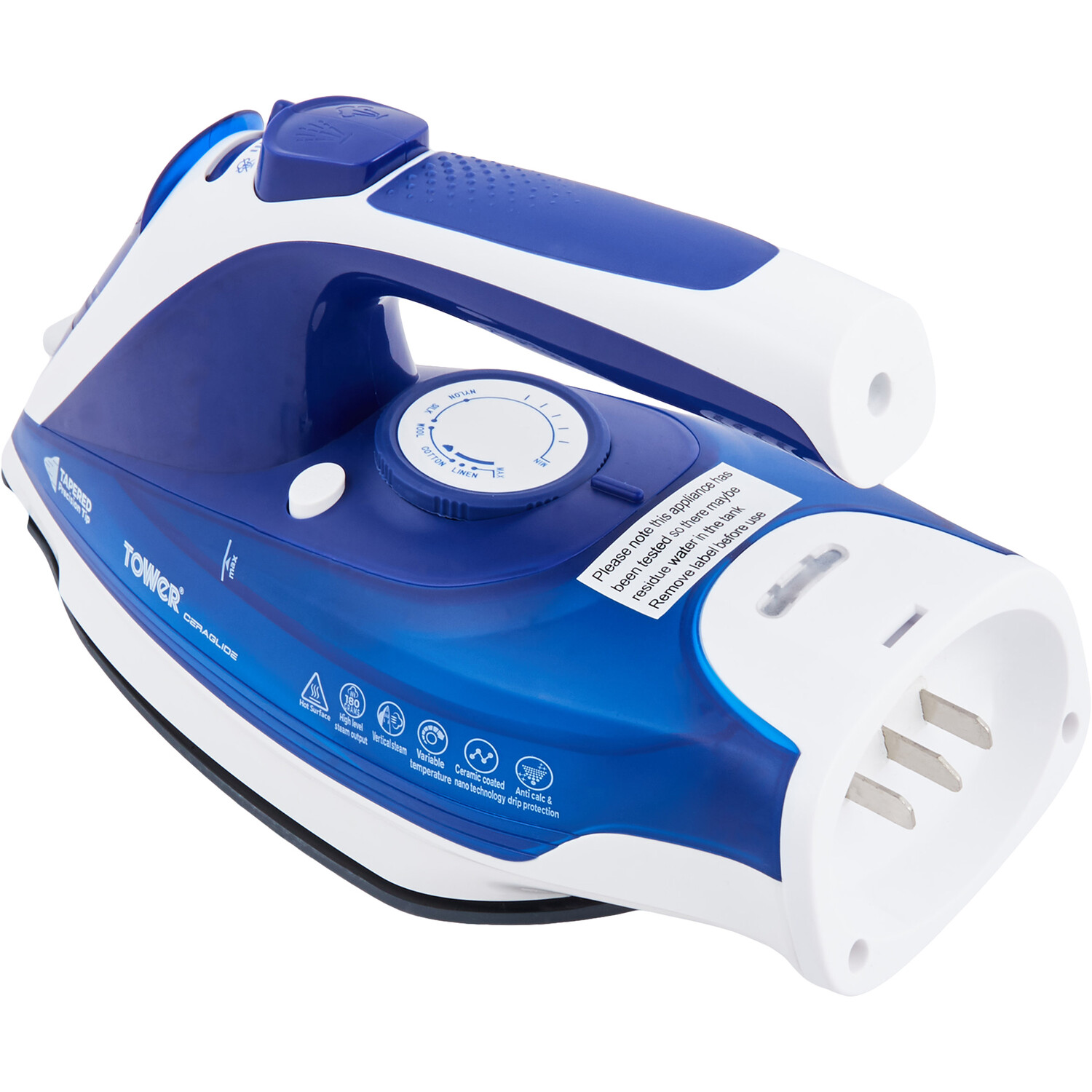 Tower 2 in 1 Ceraglide Cordless Steam Iron 2400W Image 7
