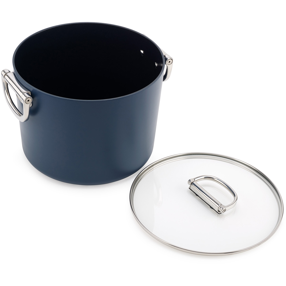 Joseph Joseph Space Blue Ceramic Folding Handle Non-Stick Stock Pot with Lid 25cm Image 4