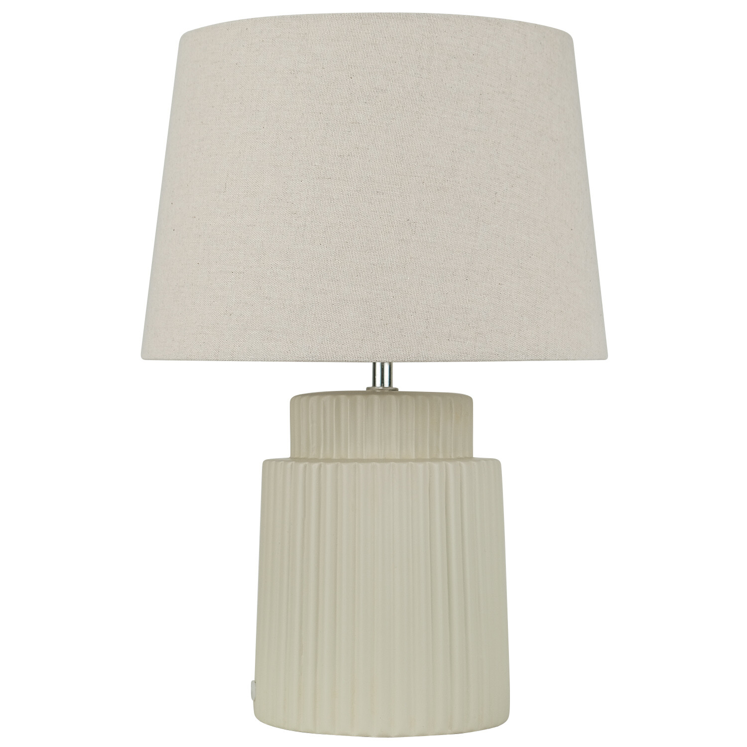 Creole Ceramic Table Lamp - Cream Image 4