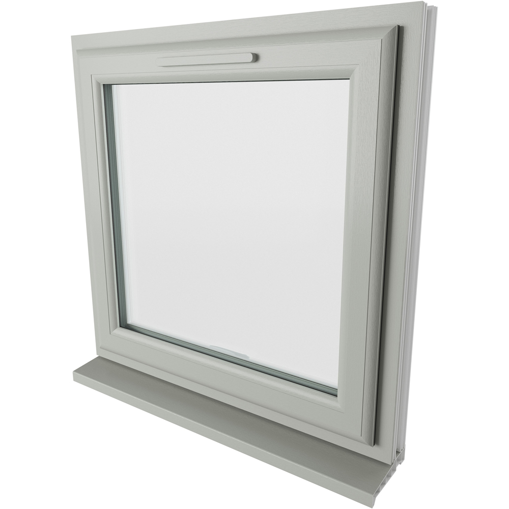Crystal Agate and White Top Hung Opener Clear Double Glazed Window 820 x 820mm Image 4