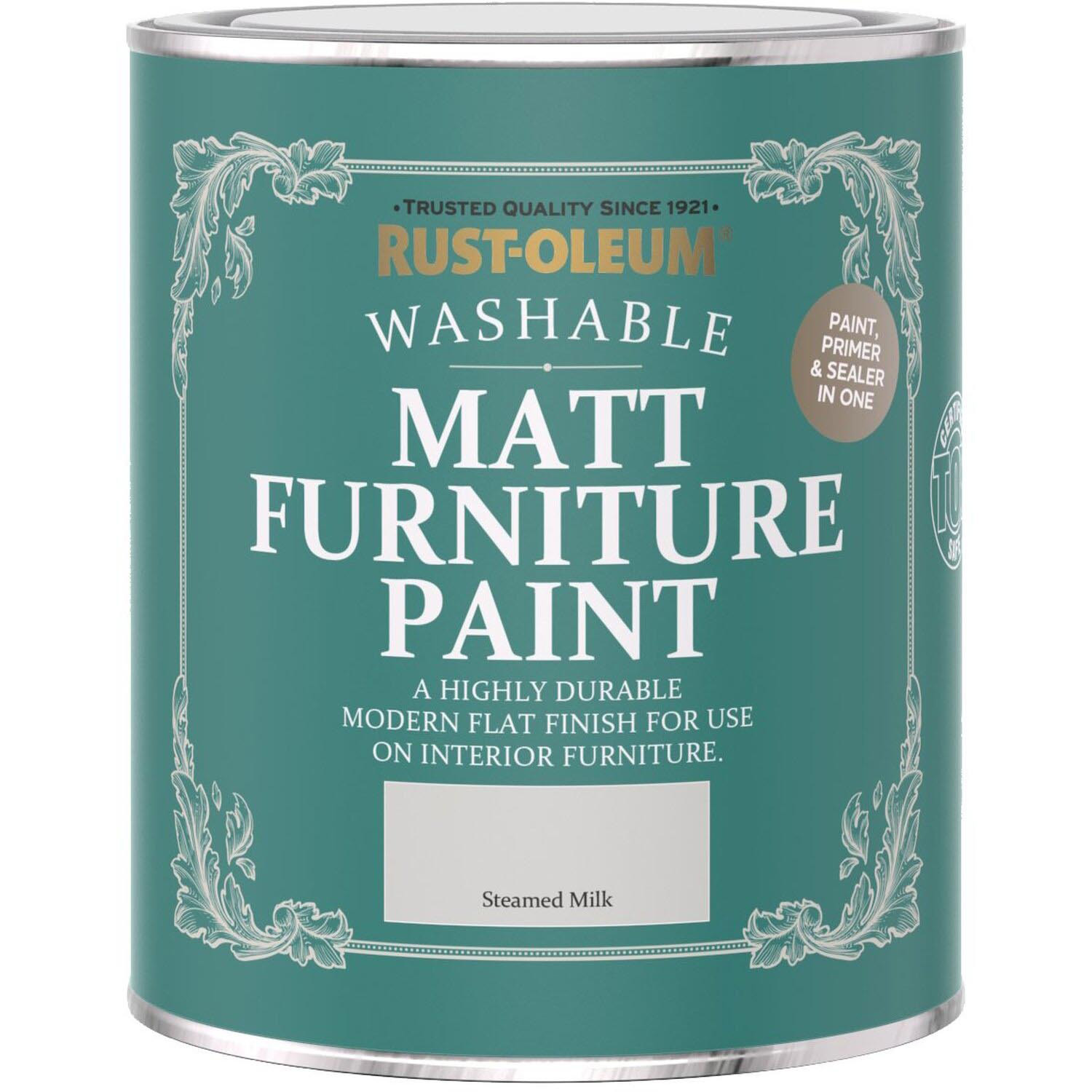 Rust-Oleum Steamed Milk Matt Furniture Paint 750ml Image 2