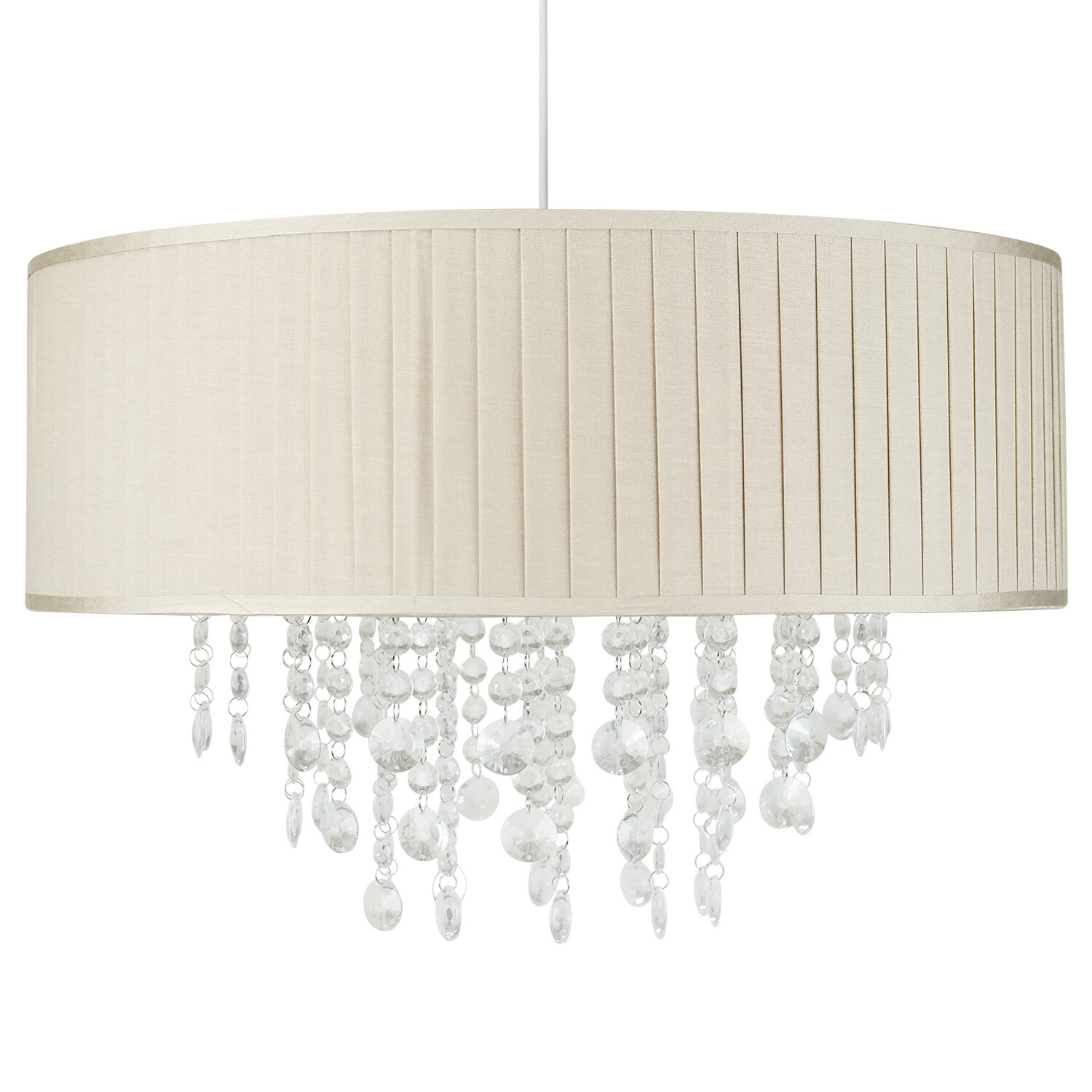 Sophia XL Jewel Droplet Shade - Neutral and Clear Image 8