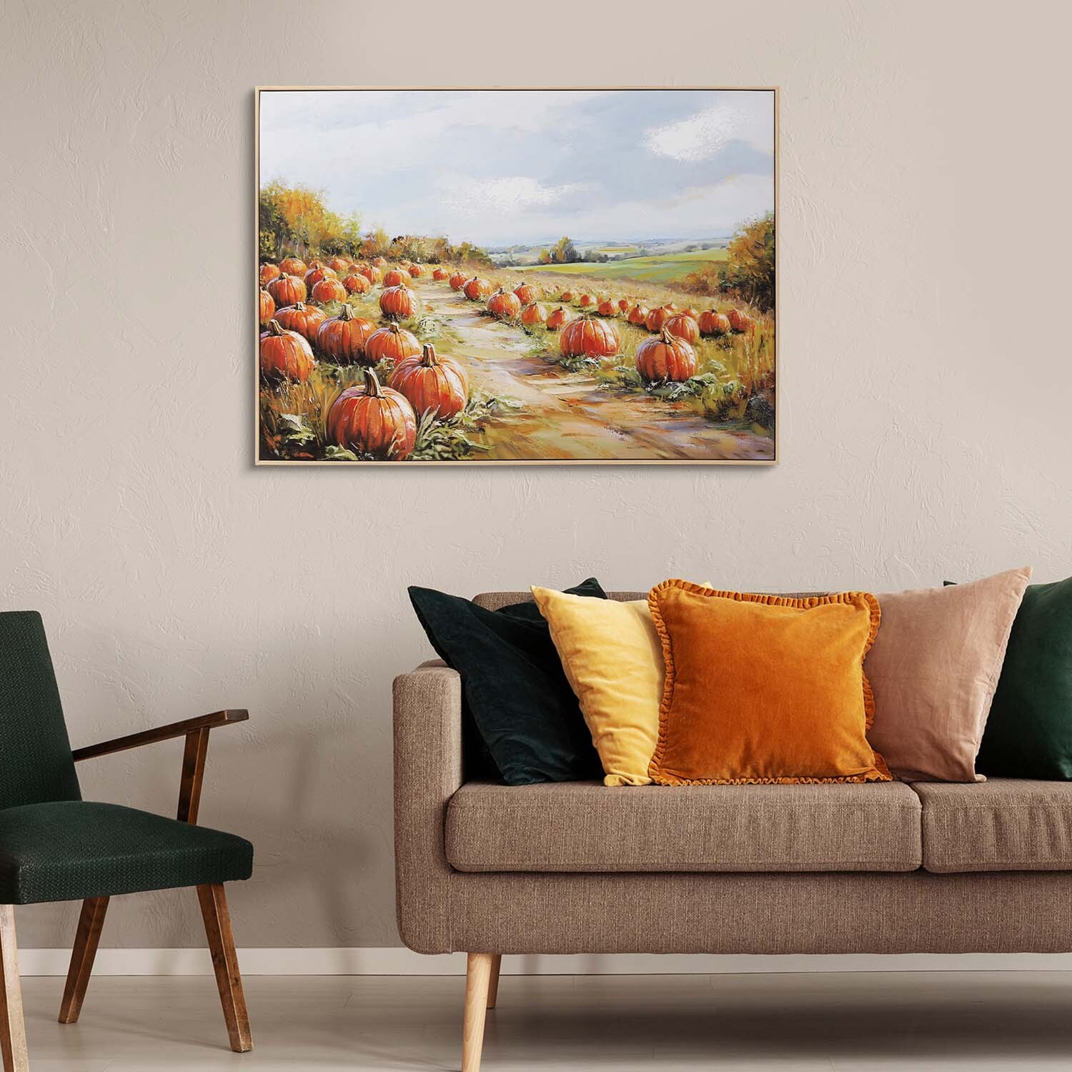 Pumpkin Patch Framed Wall Art Multicolour Image 4