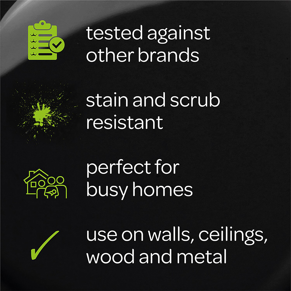 Crown EasyClean Matt Paint - Pure Brilliant White 5L. Image 5