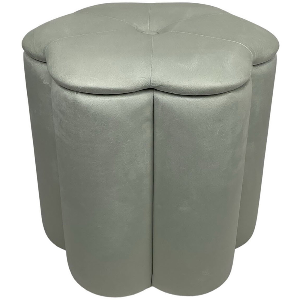 Flower Footstool - Grey Image 2