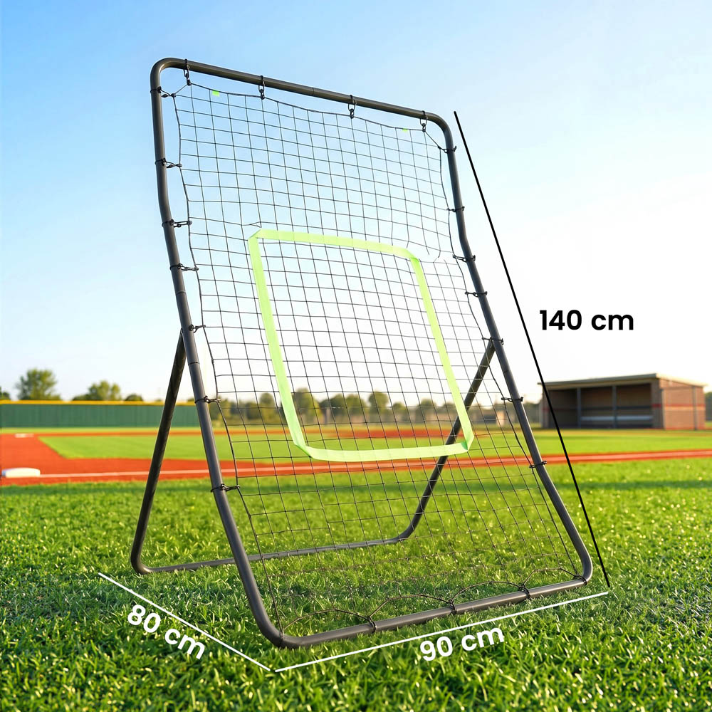 HOMCOM Rebounder Net Target Ball Kickback Baseball Training Equipment Play Image 9