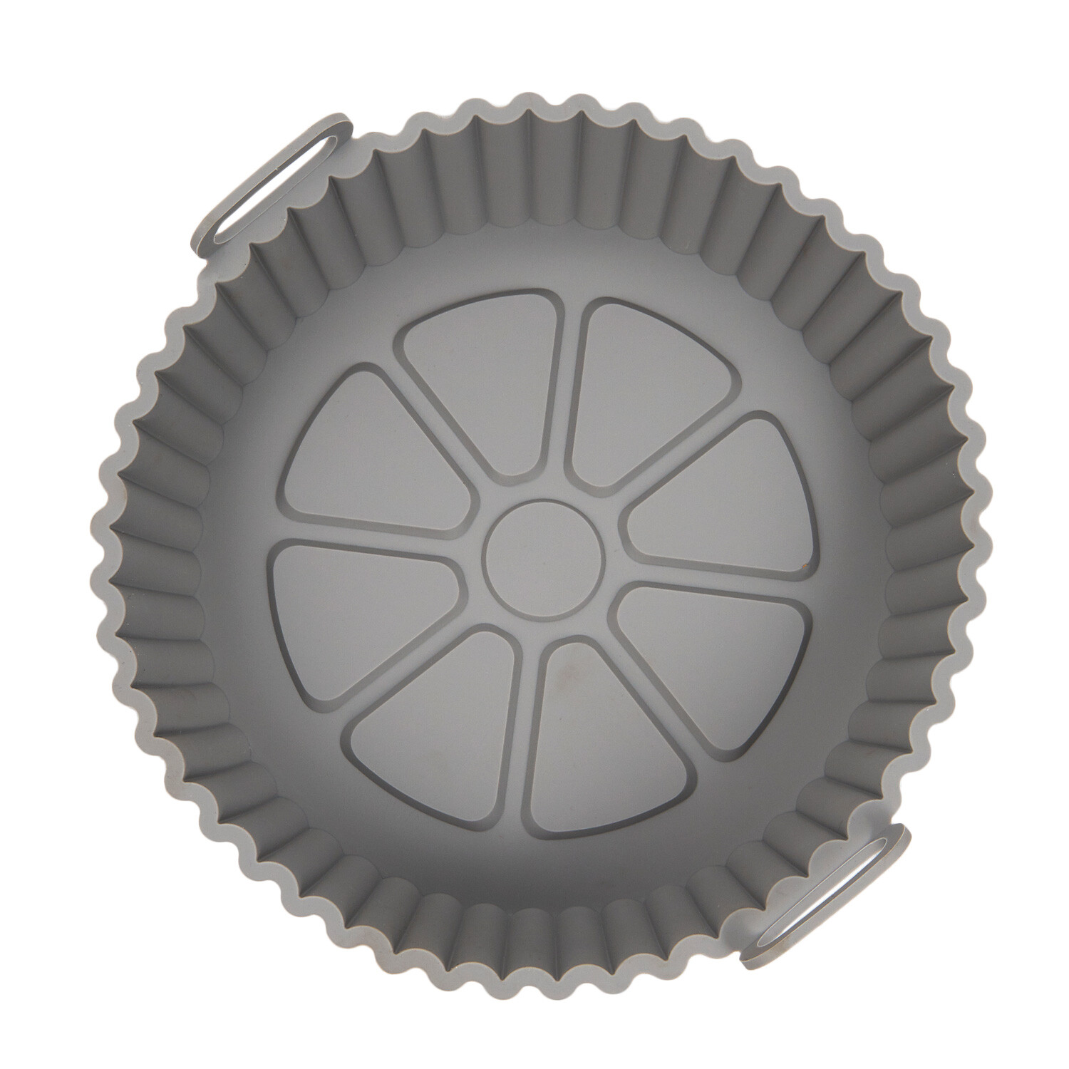 Air Fryer Single Round Silicone Pot - Grey Image 3