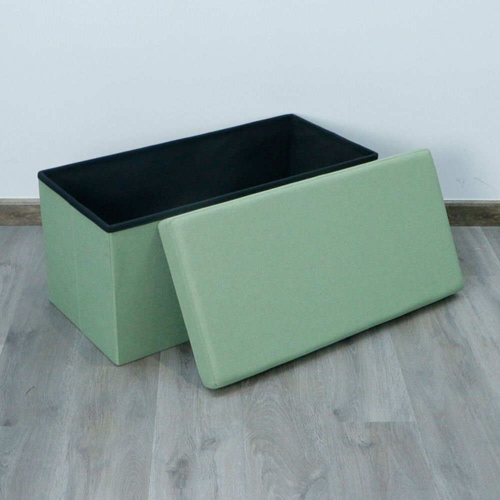 Green Seville Linen Storage Trunk Image 3