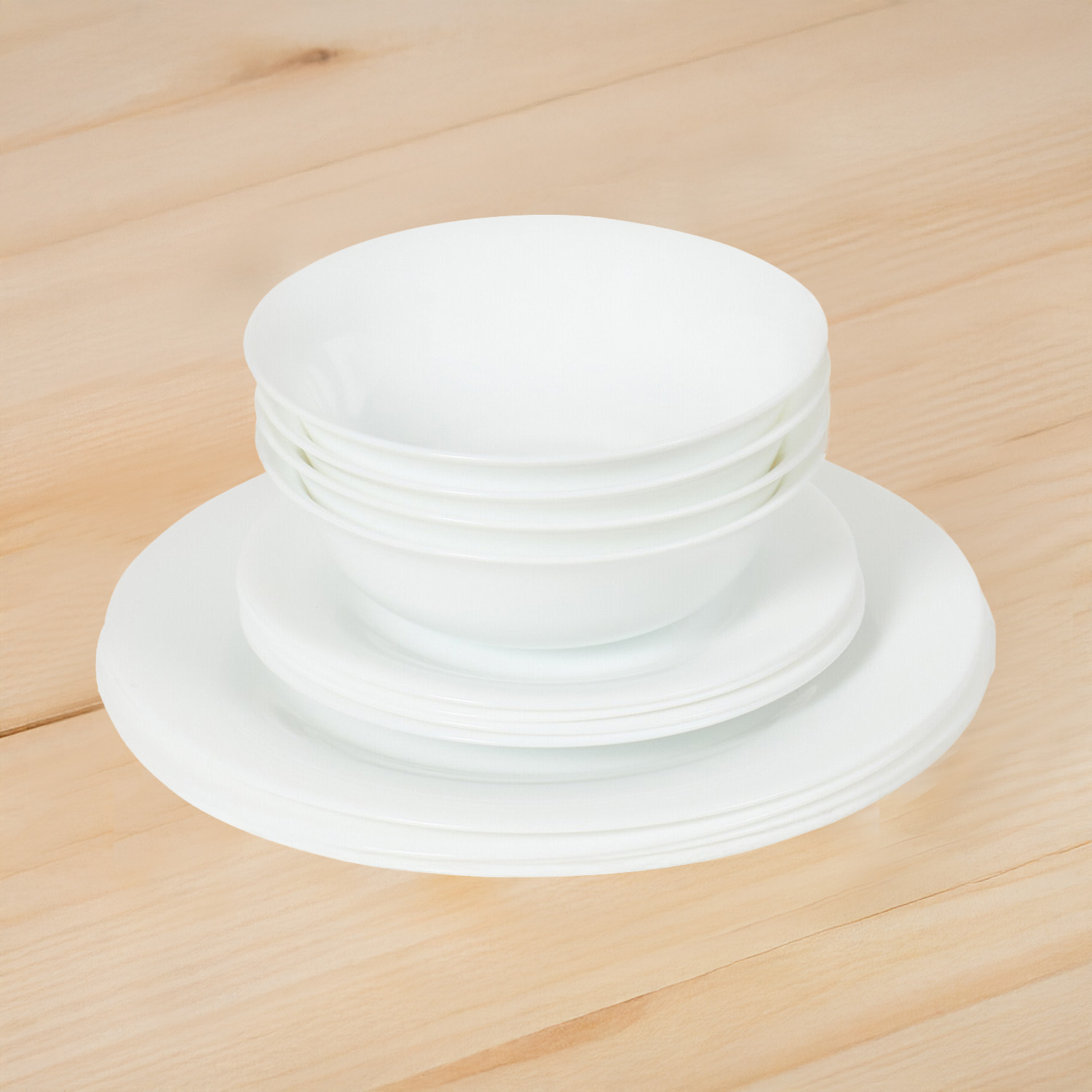 12-Piece Aria Dinner Set - White Image 2
