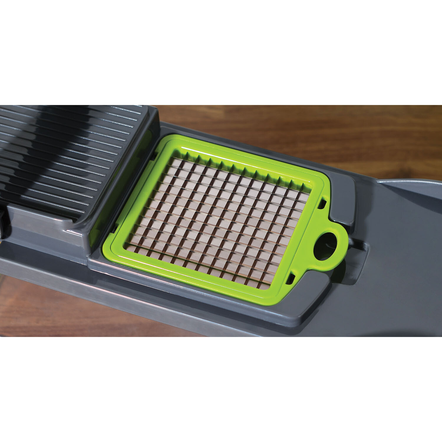 MY Vegetable Cutting Chopper - Grey and Green Image 15