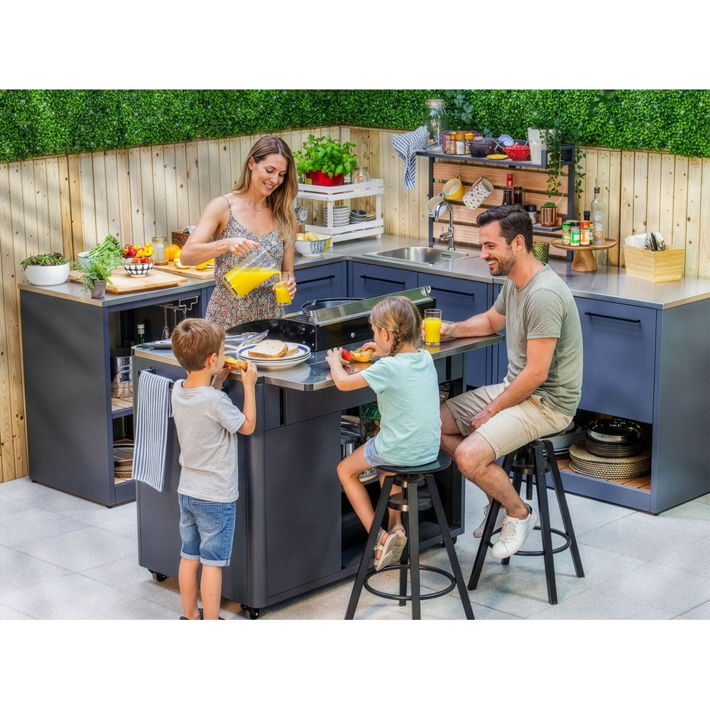 Sahara 2 Door Single Shelf Kitchen Island Unit Image 5