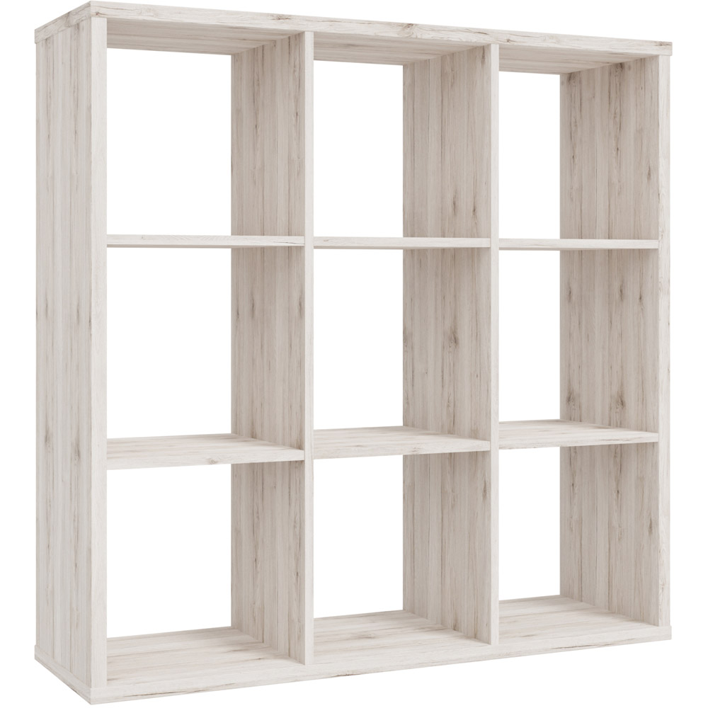Florence Mauro 9 Shelf Sand Oak Bookcase Image 2