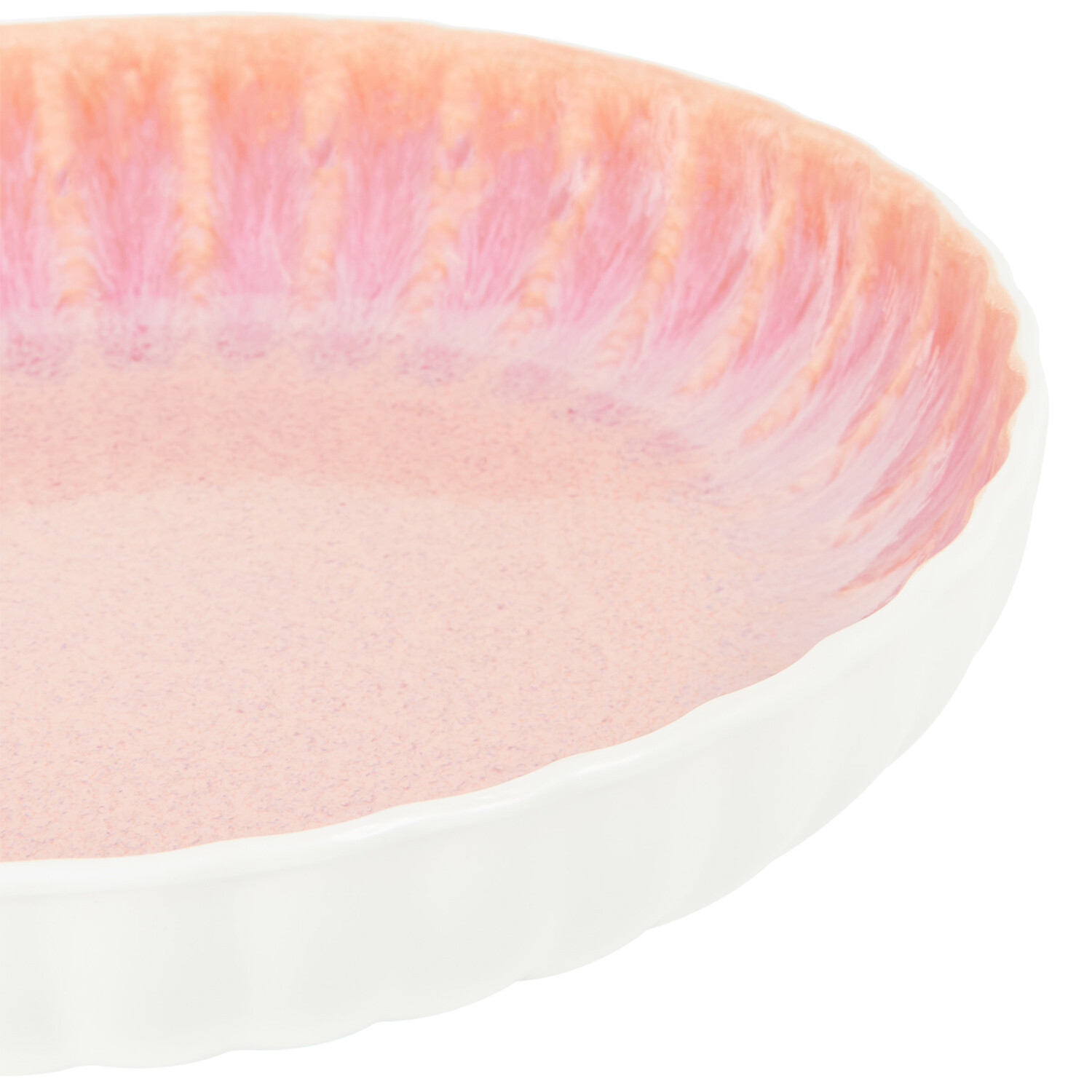 Pink Reactive Glaze Serving Bowl Pink Image 3