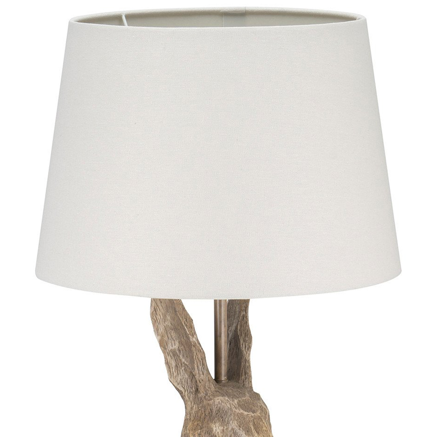 Neutral Driftwood Effect Rabbit Table Lamp Image 4