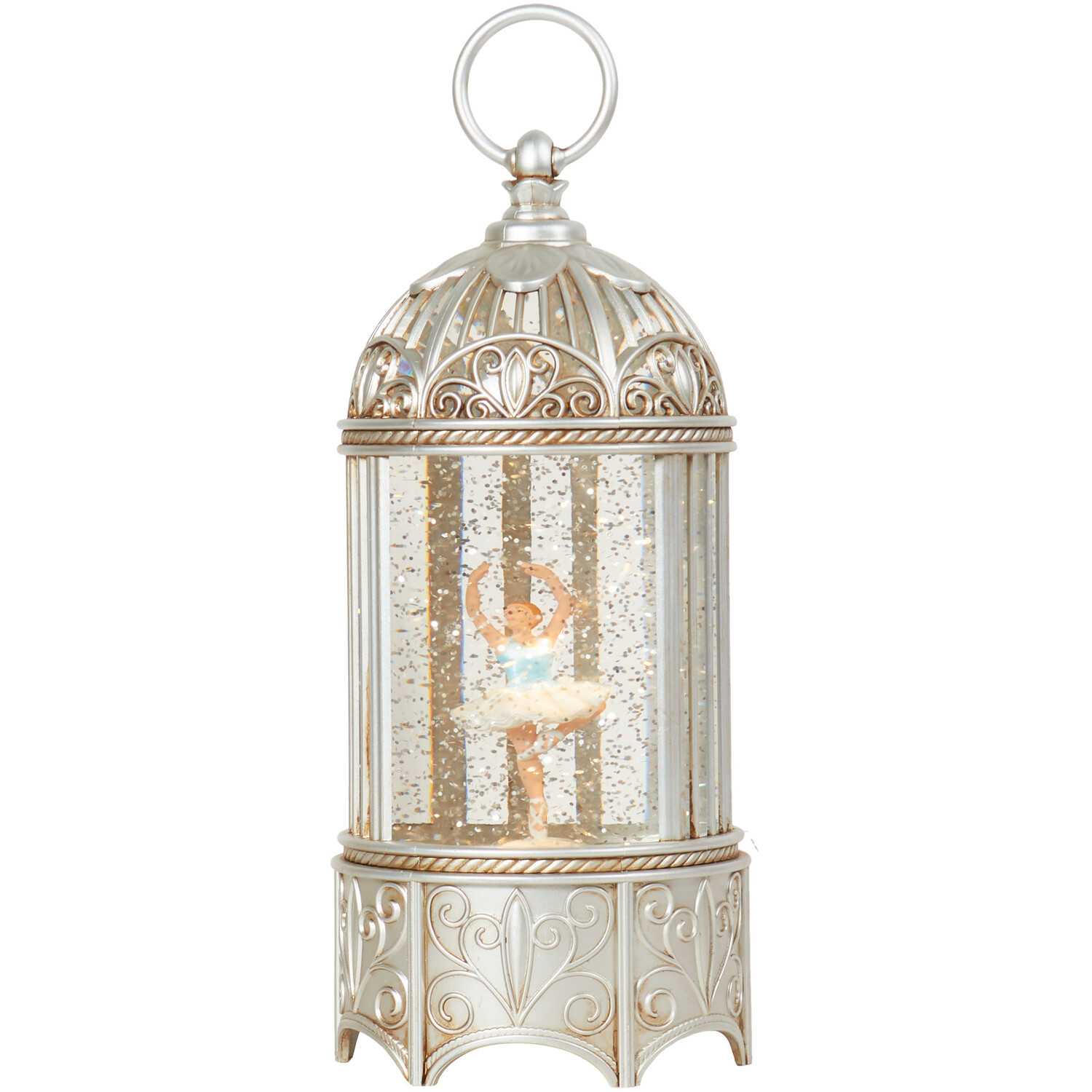 LED Rotating Ballerina Lantern - Silver Image 6