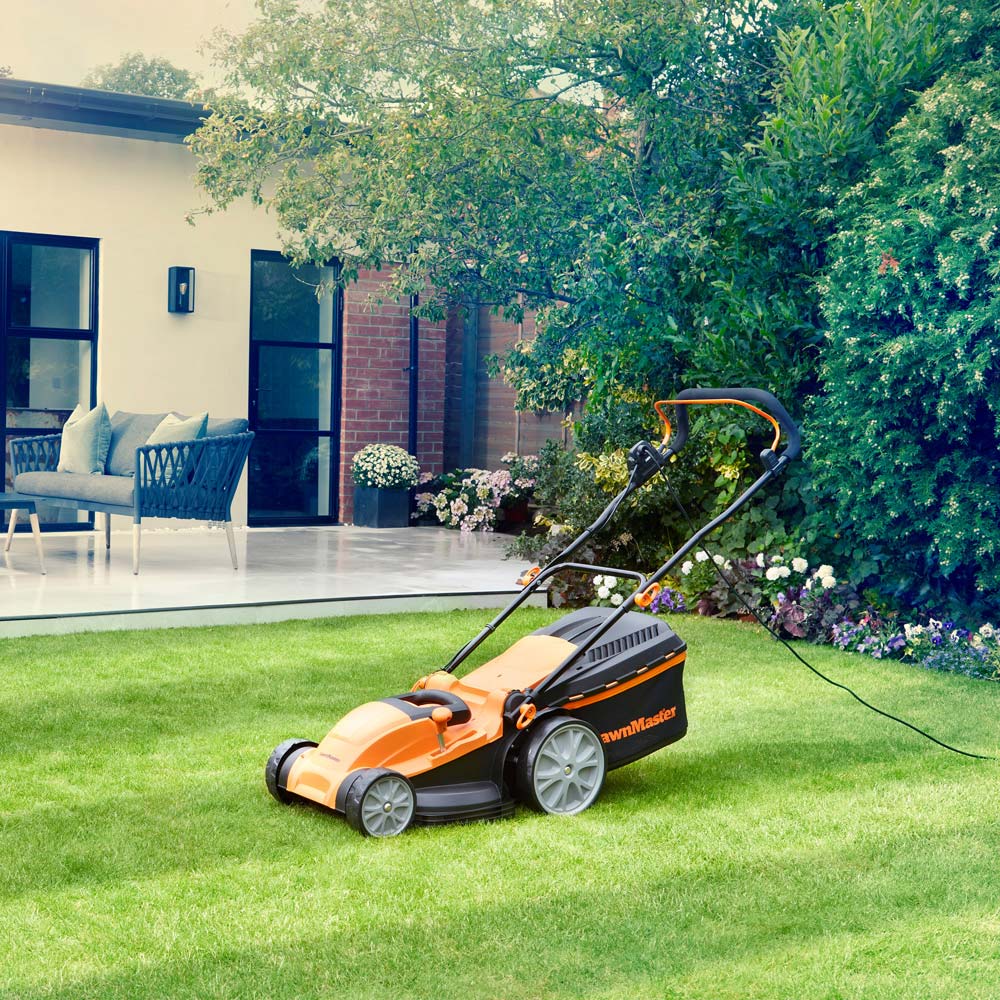 LawnMaster MEB1840M COMBO 1800W Hand Propelled 40cm Rotary Electric Lawn Mower with Line Trimmer Image 3