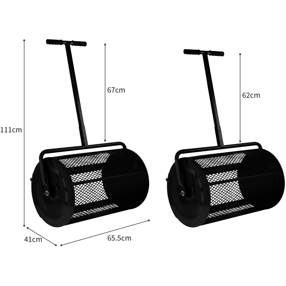 T-Mech Black Compost and Peat Moss Spreader Image 5