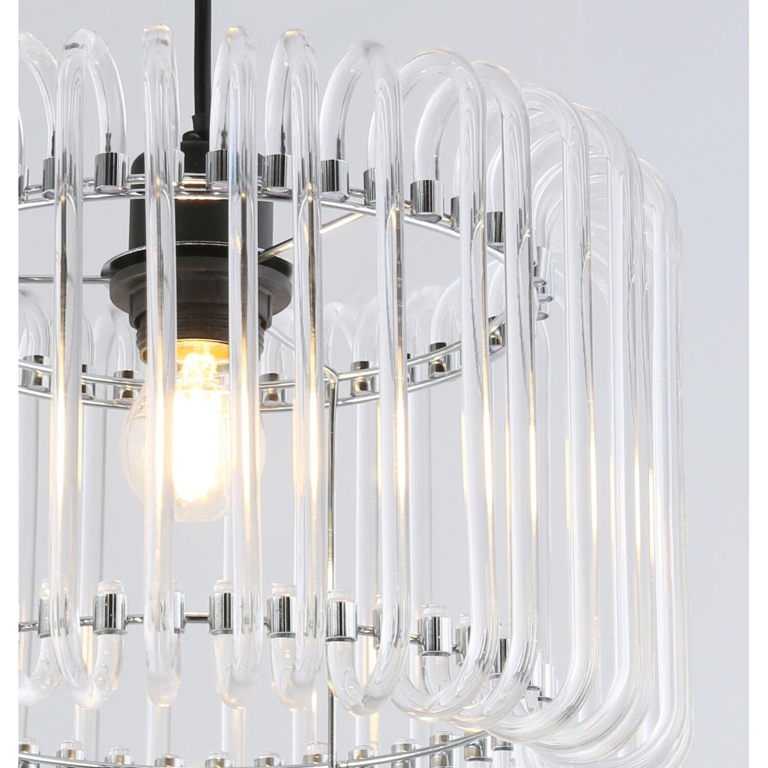 Ivy Glass Pendant Clear Image 4