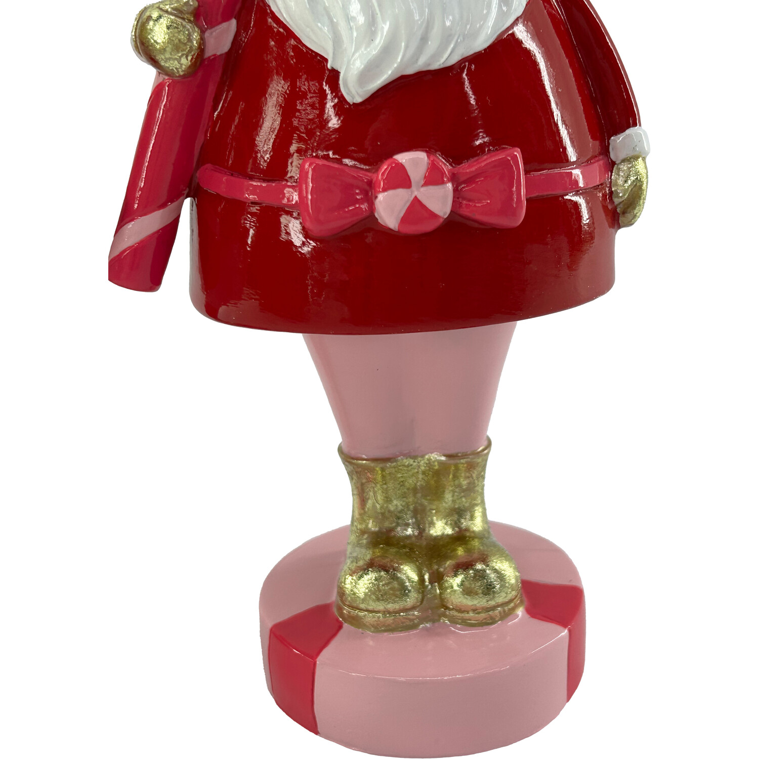 Scrumptious Red and Pink Santa Standing Decoration Image 3