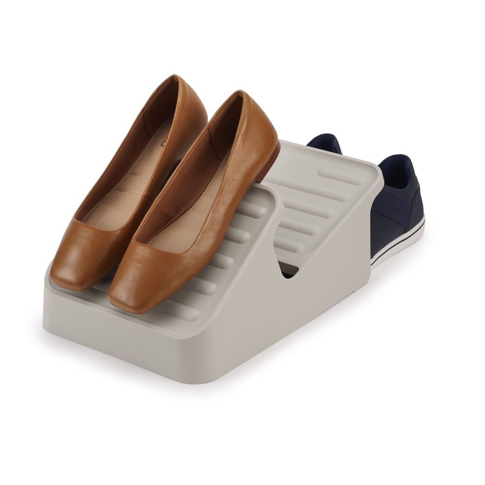 Joseph Joseph Shoe-In Ecru Space-Saving Compact Shoe Rack Image 4