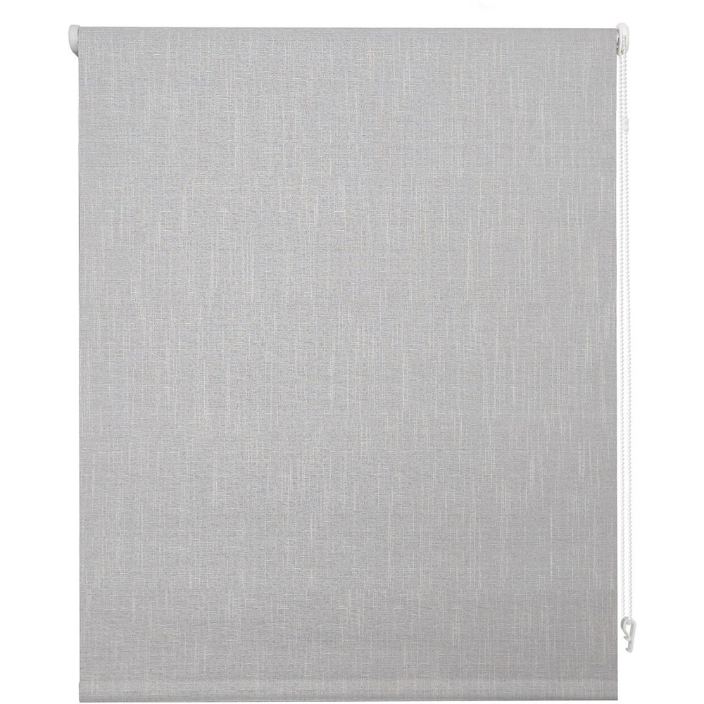 Textured Linen Blackout Blind Silver 180cm Image 5