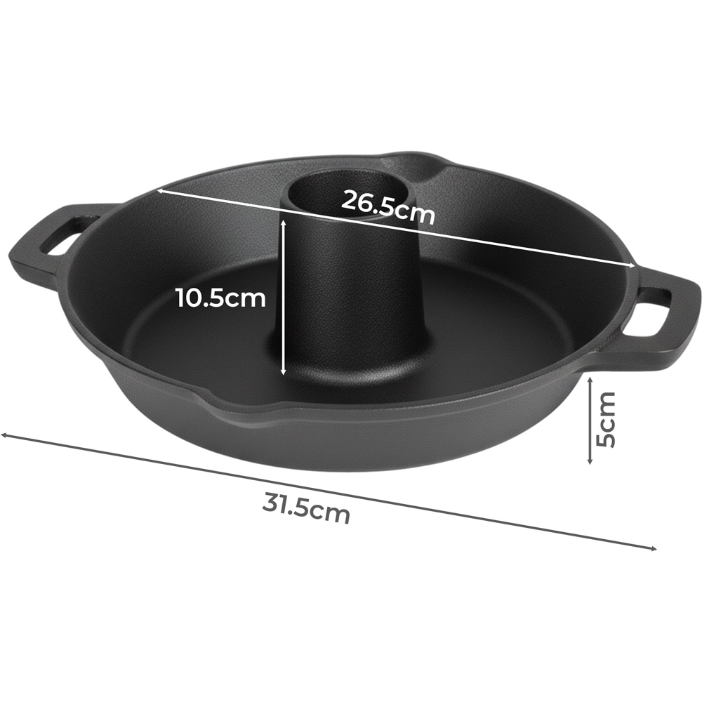 Toque Cast Iron Non-Stick Chicken Roaster Stand 27cm Image 9