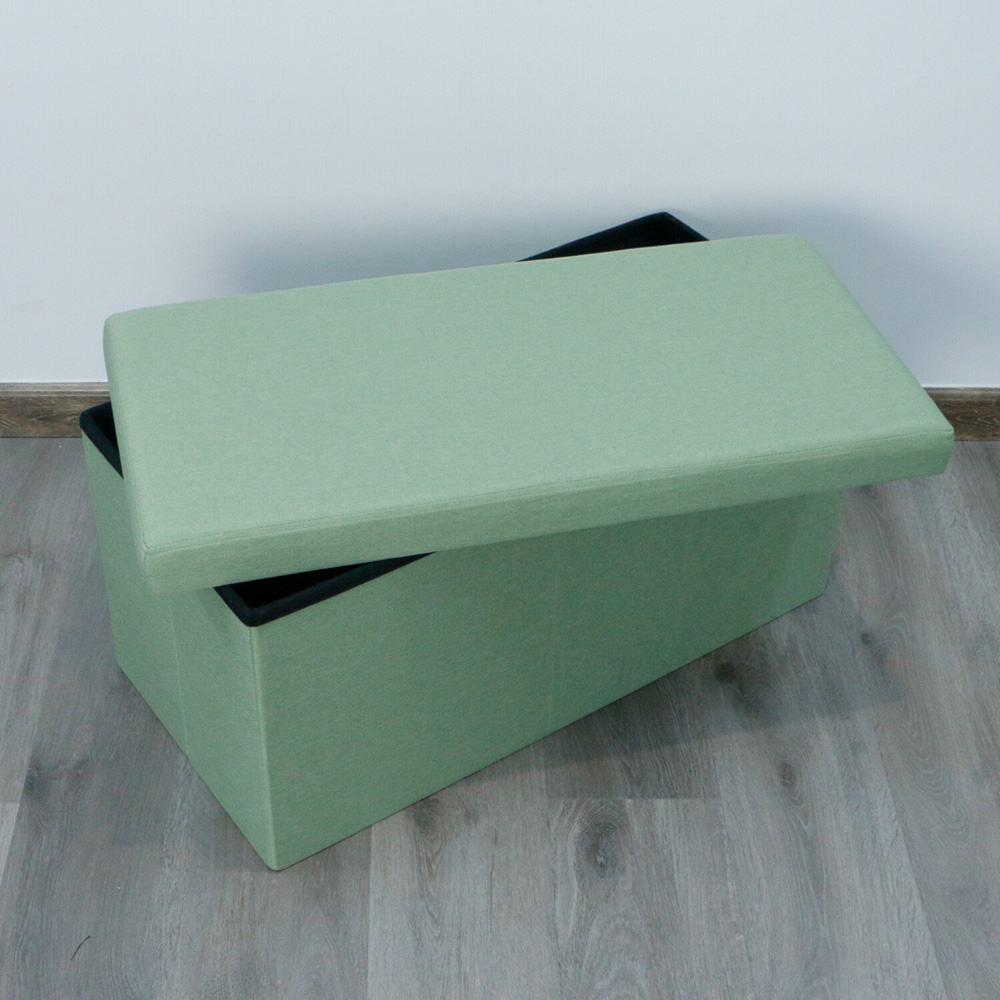 Green Seville Linen Storage Trunk Image 5