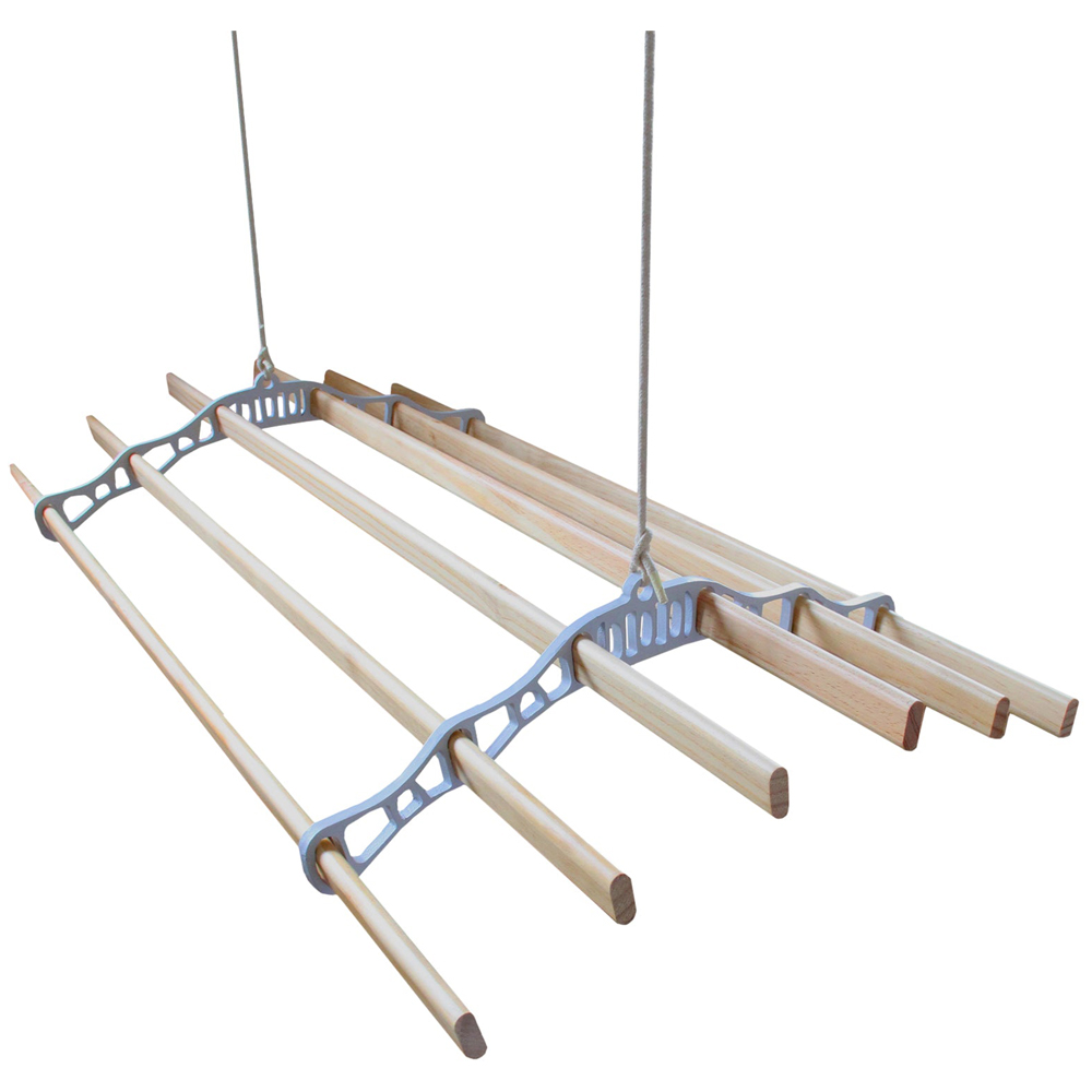 MonsterShop White Clothing Airer Ceiling Pulley 1.5m Image 4