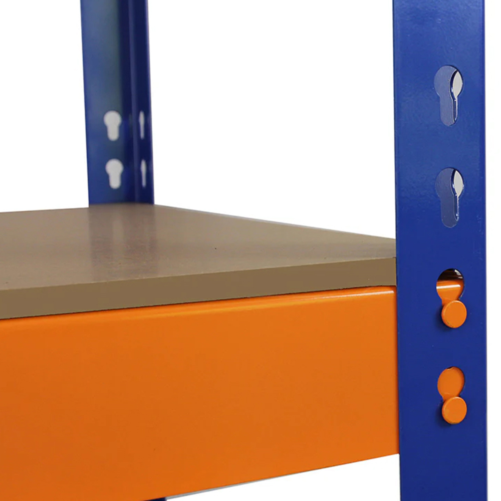 Monster Shop S-Rax Blue and Orange Metal Racking Units 180 x 150 x 50cm 3 Pack Image 6