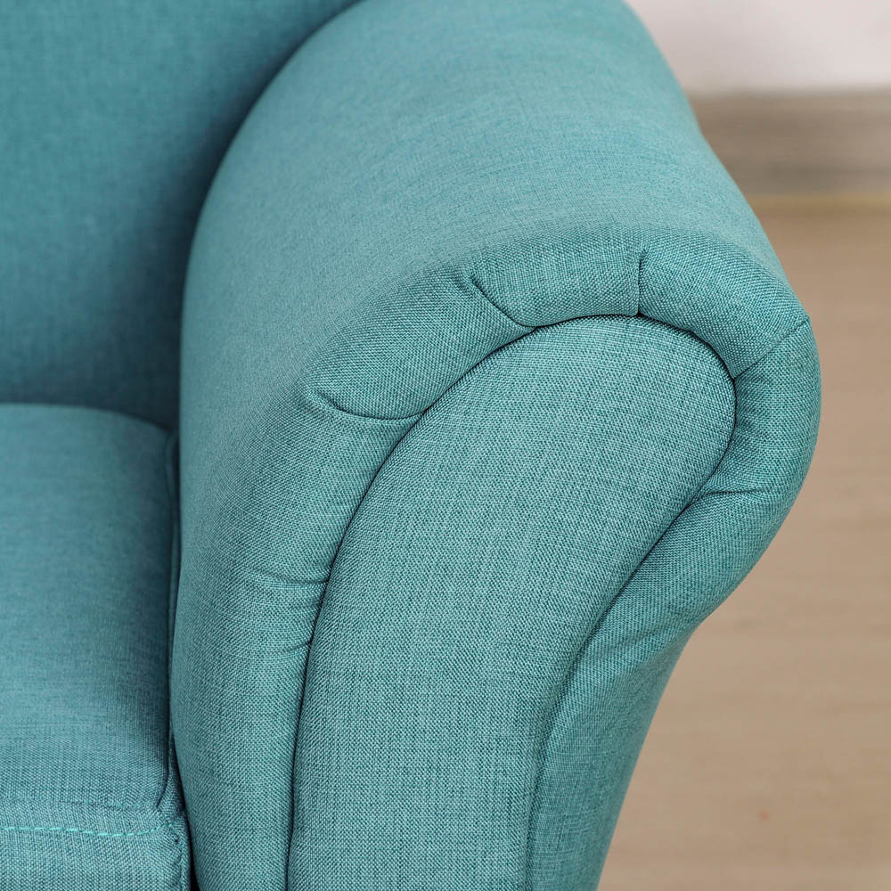 HOMCOM Kids Sofa Couch Toddler Armchair with Storage for Bedroom Blue Image 8