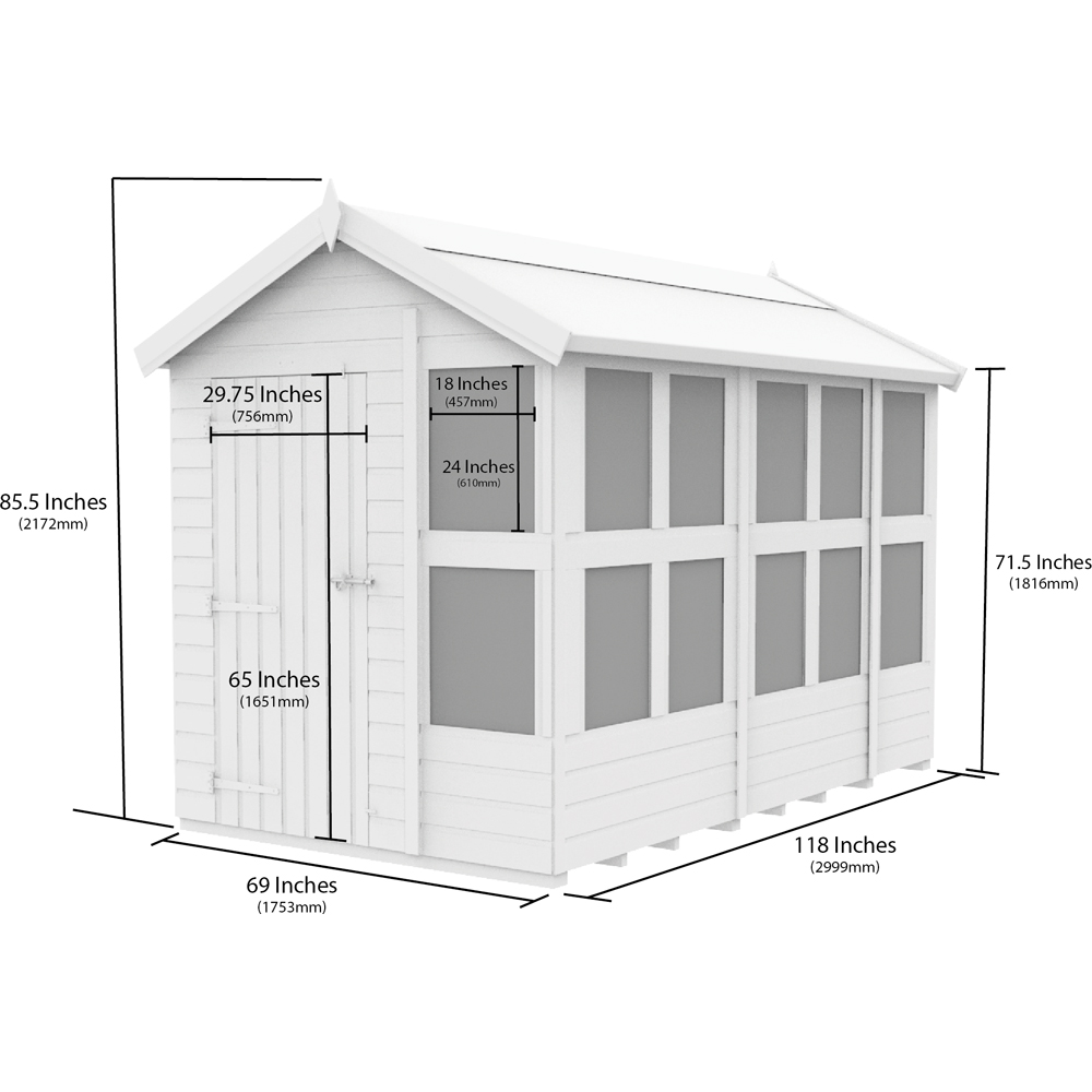 DIY Sheds 6 x 10ft Tongue and Groove Timber Apex Potting Shed Image 7