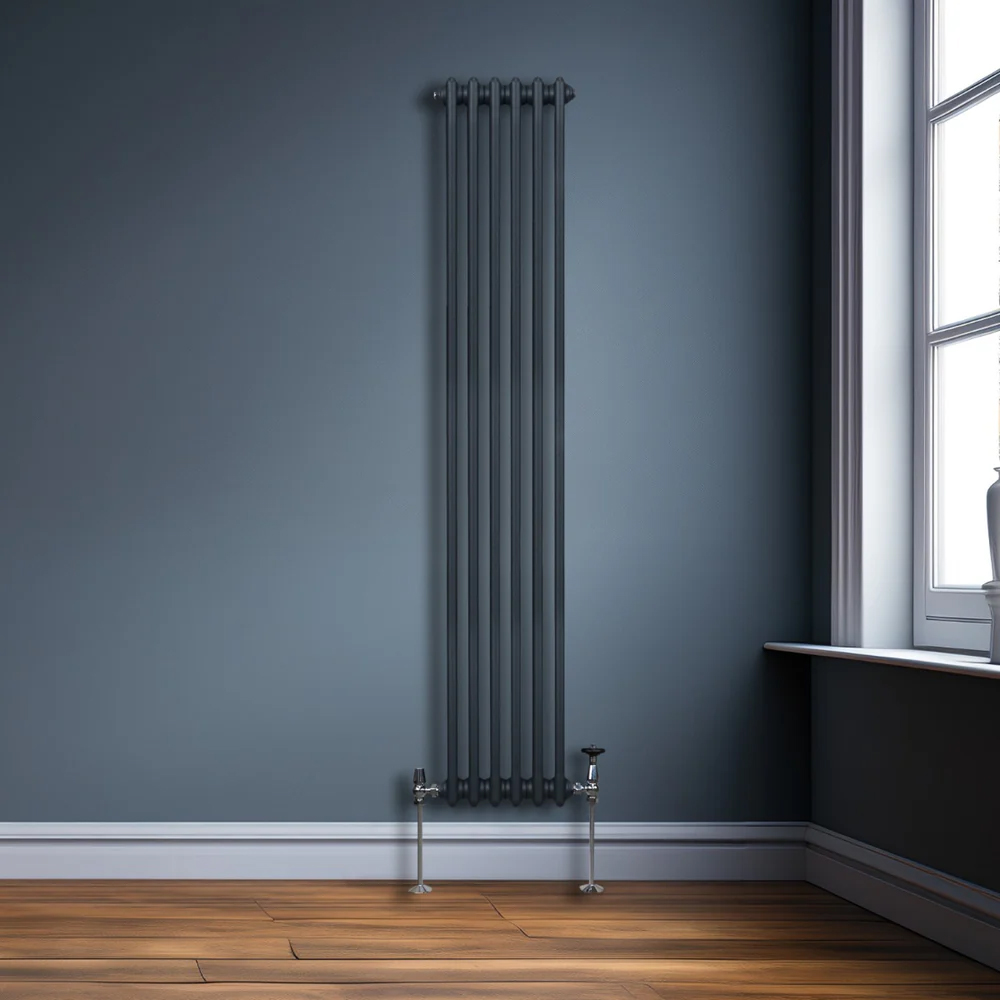 Monster Shop 3957 BTU Anthracite Grey Traditional 3 Column Radiator 1800 x 292mm Image 2