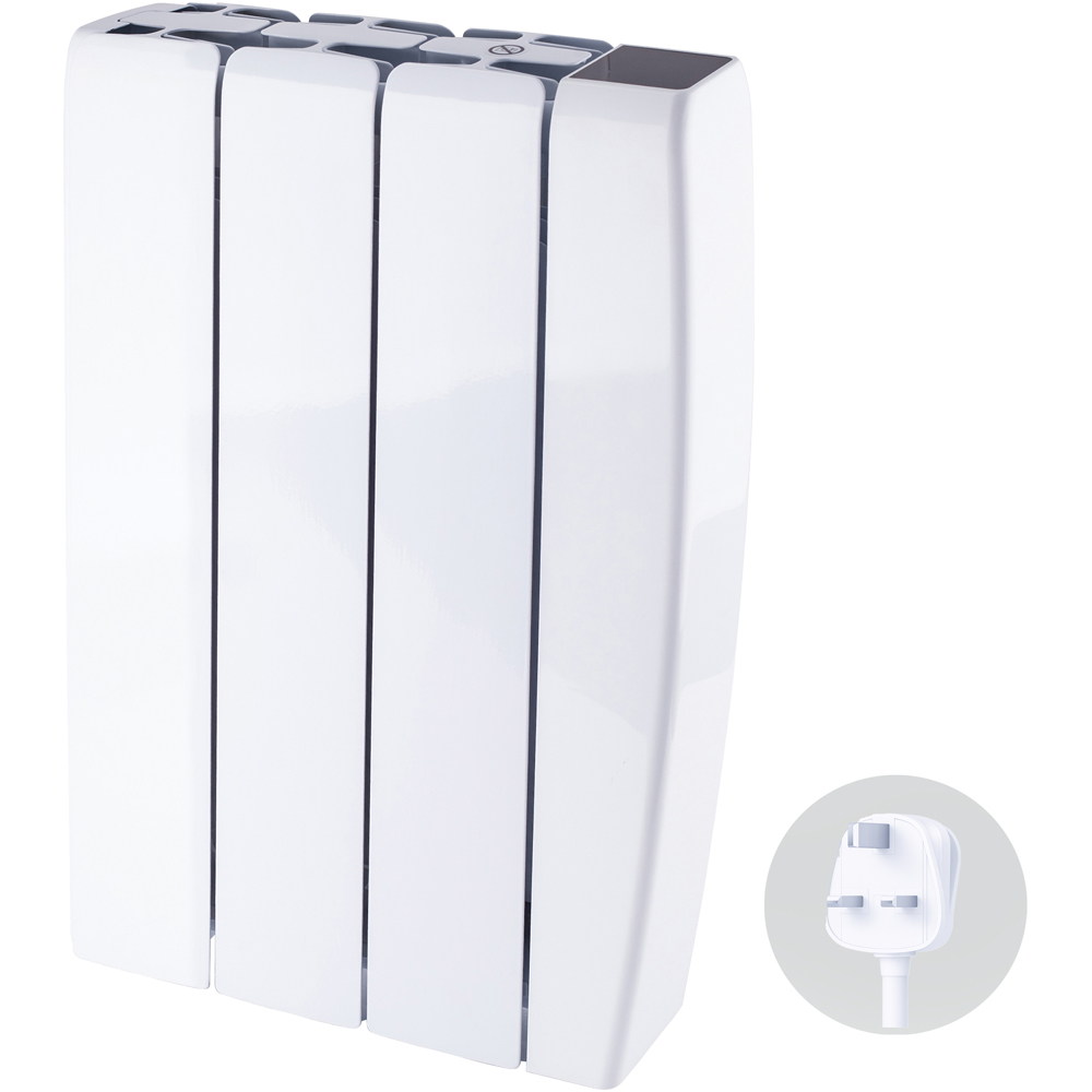 TCP Smart White Ceramic Wall-Mounted Electric Panel Radiator 700W Image 2