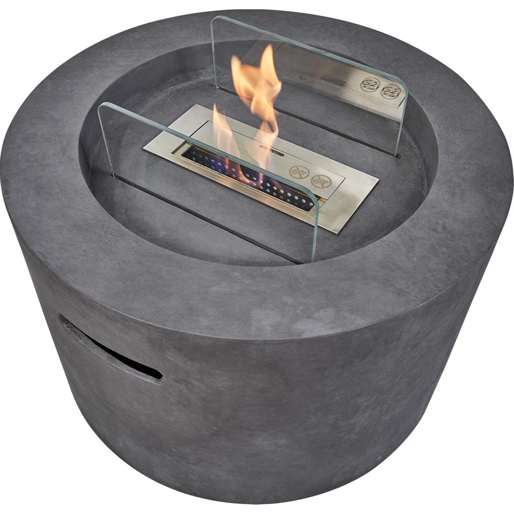 Field & Flame Acacia Dark Concrete Grey Bio-Ethanol Fire Pit 10200 BTU Image 3