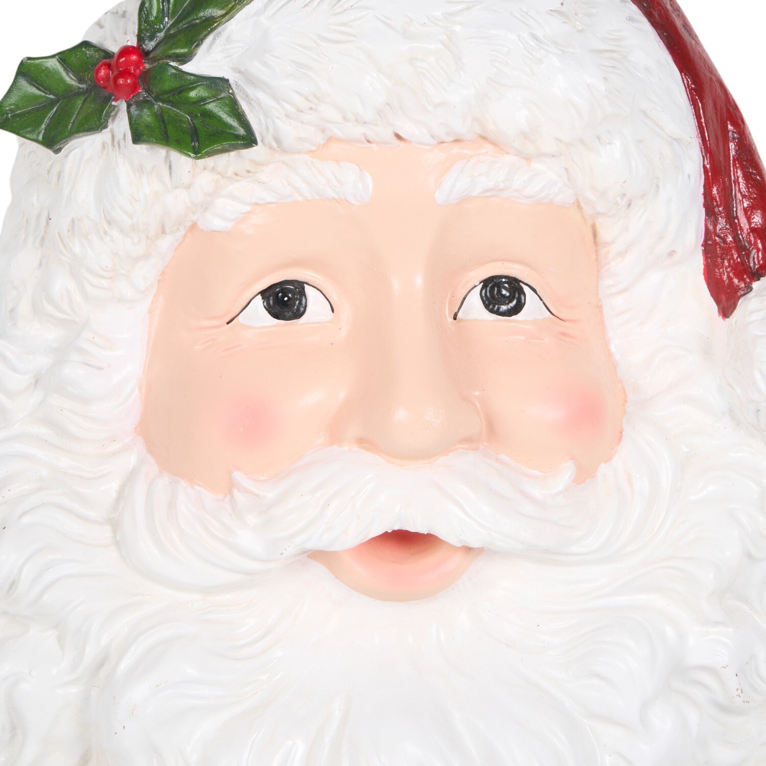 Retro Santa Wall Plaque White and Red Image 3